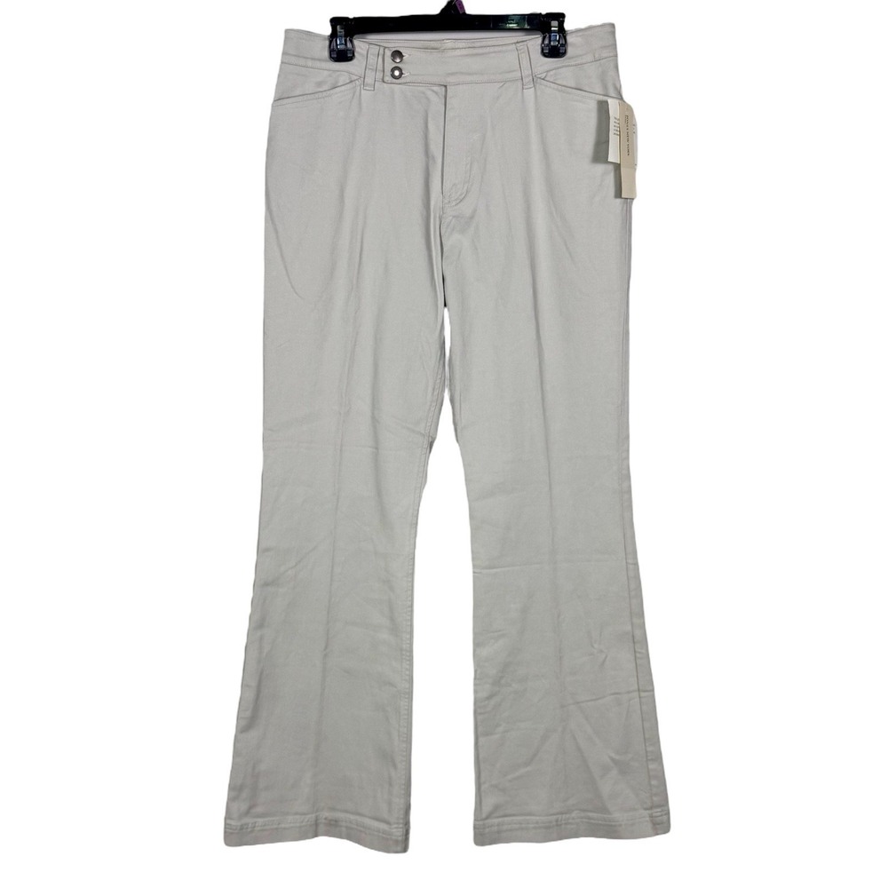 NWT Jones New York Sport khaki‎ Pants Tan Pockets Size 12 Casual Stretch Neutral